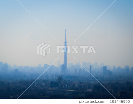 從市川看到的東京晴空塔 103446900
