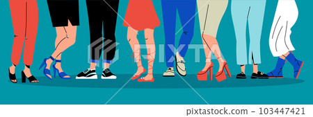 Legs Wearing Shoes 103447421