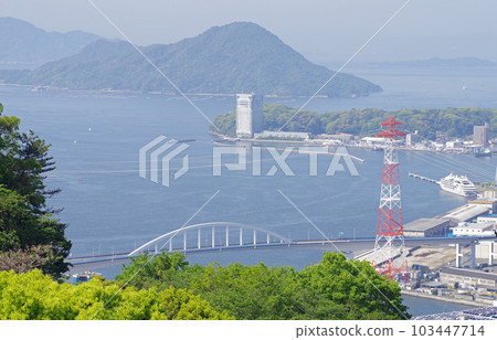 Scenery of fresh green Hiroshima city seen from Mt. Kogane 103447714