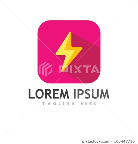 Thunder Bolt logo and symbol 103447786
