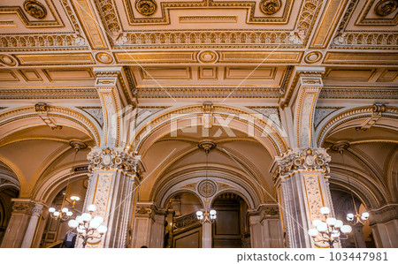 Vienna state opera, interiors and decors Vienna state opera, interiors and decors 103447981