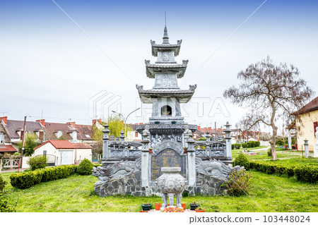Vietnamese pagoda of Noyant d'Allier, allier, France Vietnamese pagoda of Noyant d'Allier, allier, France 103448024