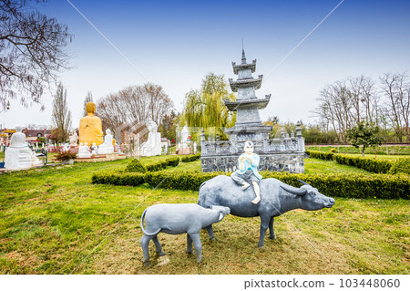 Vietnamese pagoda of Noyant d'Allier, allier, France 103448060