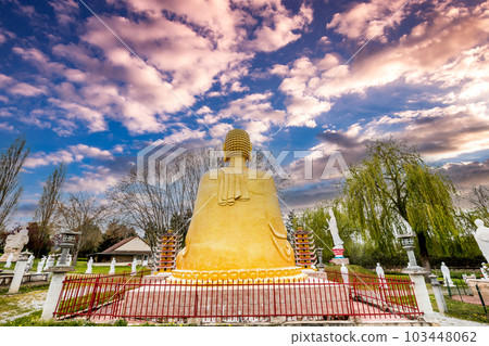 Vietnamese pagoda of Noyant d'Allier, allier, France 103448062