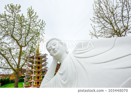 Vietnamese pagoda of Noyant d'Allier, allier, France Vietnamese pagoda of Noyant d'Allier, allier, France 103448070