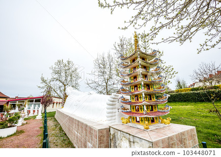 Vietnamese pagoda of Noyant d'Allier, allier, France 103448071