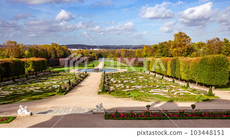 exteriors and park of castle of Champs sur Marne, france 103448151