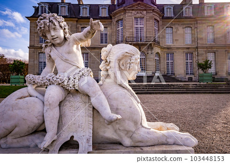 exteriors and park of castle of Champs sur Marne, france 103448153