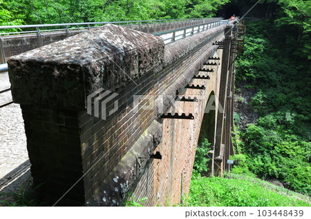 Usui Pass "Apt Road": Megane Bridge (Usui 3rd Bridge), view from the bridge 103448439