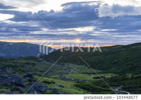 Sunset at Kumonodaira, the last unexplored region of Japan 103448677