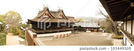 Kibitsu Shrine, the land of legend of Momotaro in Okayama City, Okayama Prefecture Kibitsu Shrine, the land of legend of Momotaro in Okayama City, Okayama Prefecture 103449309