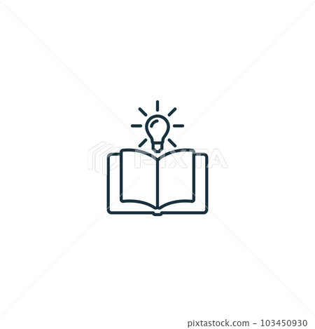 Theory icon. Monochrome simple sign from idea collection. Theory icon for logo, templates, web design and infographics. 103450930