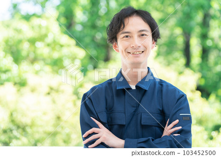 穿著工作服的員工 103452500