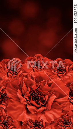 Blooming Red Flowers on Soft Bokeh Background Blooming Red Flowers on Soft Bokeh Background 103452728