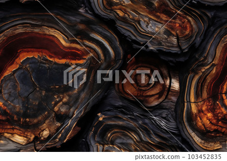 AI generated seamless texture background of Obsidian volcanic mineral stone 103452835