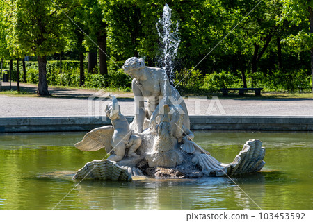 Schonbrunn Habsburg Palace and gardens in Vienna capital of Austria 103453592