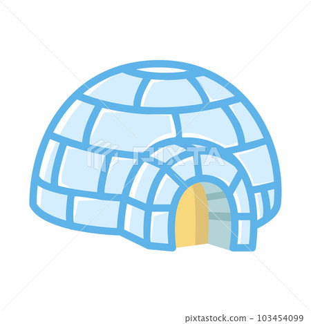 Igloo ice house flat icon Igloo ice house flat icon 103454099