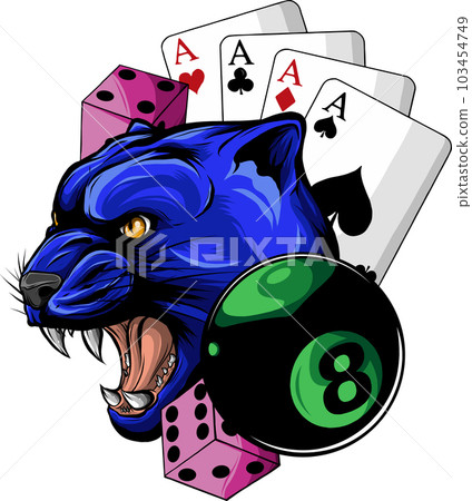 Cougar Panther Mascot Head Vector illustration Graphic 103454749