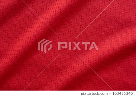 sports clothing fabric football jersey texture top view red color sports clothing fabric football jersey texture top view red color 103455340