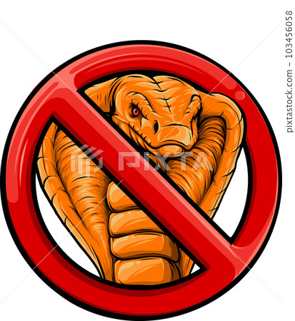 vector illustration of Forbidden Cobra on white background vector illustration of Forbidden Cobra on white background 103456058