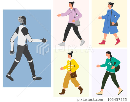 Robot People Joint work AI Collaboration Teamwork 103457355