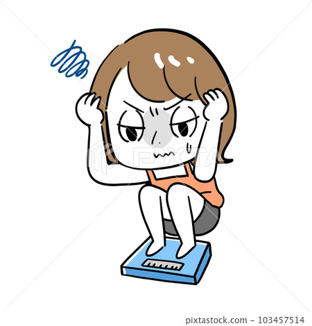 A woman who is having trouble gaining weight A woman who is having trouble gaining weight 103457514