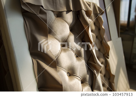 Carriage screed sofa. Production of expensive furniture. 103457913