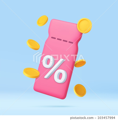 Voucher card cash back template design with coupon code promotion 103457994