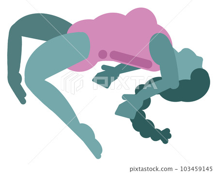 跳躍的女人插畫 103459145
