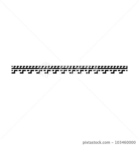 Border line frame design shape icon for decorative vintage doodle element for design in vector illustration 103460000