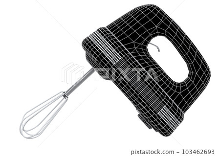 Electric mixer kitchen appliance for mixing and blending on white background 103462693