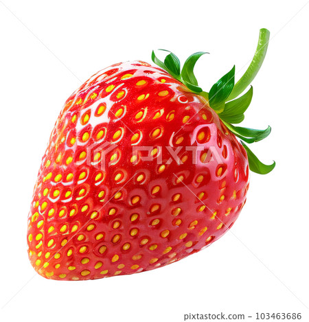 草莓插圖，透明背景，AI 生成的圖像 103463686