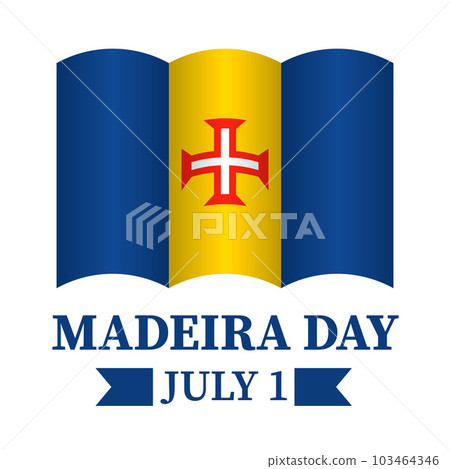 Madeira Day banner. Holiday celebration on July 1. Vector template for typography poster, flyer, greeting card, etc Madeira Day banner. Holiday celebration on July 1. Vector template for typography poster, flyer, greeting card, etc 103464346