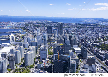 Yokohama Minatomirai / 2023 shooting / aerial photography 103465960
