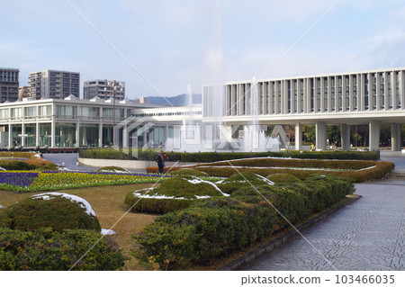 冬季廣島和平紀念公園的景色 103466035