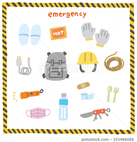 應急隨身攜帶包和防災用品 103466088