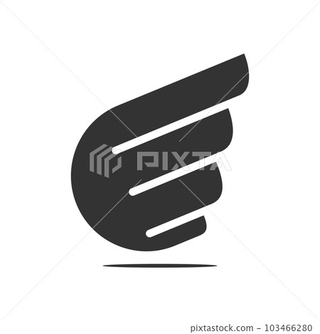 wing logo template. Icon Illustration Brand Identity. Isolated and flat illustration. Vector graphic 103466280