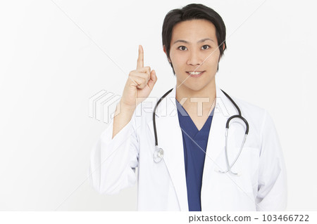 male doctor with stethoscope 103466722