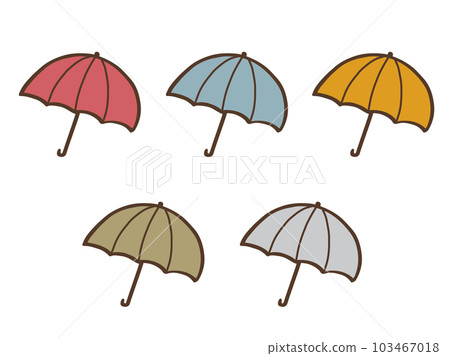 可愛的雨傘傘/手繪插圖素材 可愛的雨傘傘/手繪插圖素材 103467018