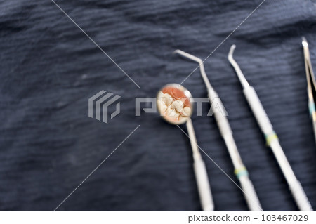 dental instruments ready for use in the dental office 103467029
