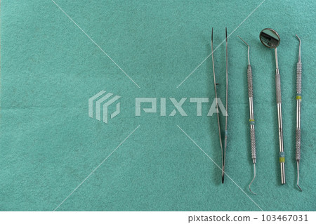 dental instruments ready for use in the dental office 103467031