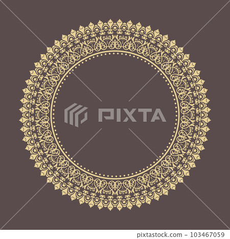 Classic Vector Fine Pattern With Various Arabesques Classic Vector Fine Pattern With Various Arabesques 103467059