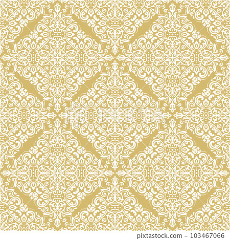 Orient Damask Seamless Vector Background With Arabesques Orient Damask Seamless Vector Background With Arabesques 103467066