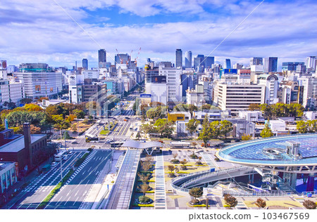 Cityscape of Nagoya City, Aichi Prefecture, cityscape in the direction of Nagoya Station seen from Sakae 103467569