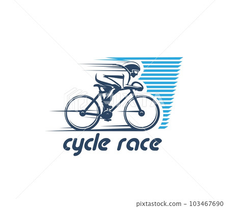 Bike Race Logo Design Template Stock Vector (Royalty Free) 1458675074 |  Shutterstock