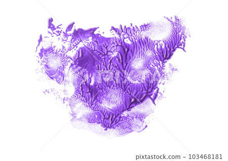 Purple brush isolated on white background. Watercolor 103468181