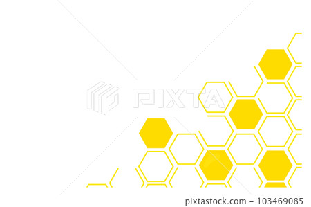 蜂蜜組合設計背景素材插圖 103469085