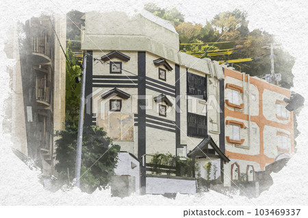 Watercolor style Takeo Onsen Soapland Aoi Goten (Takeo City, Saga Prefecture) Watercolor style Takeo Onsen Soapland Aoi Goten (Takeo City, Saga Prefecture) 103469337