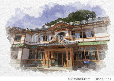 佐賀縣武雄市水彩畫風格的武雄溫泉大浴場新館 103469464
