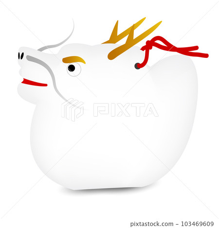 龍雕像新年賀卡圖標 龍雕像新年賀卡圖標 103469609